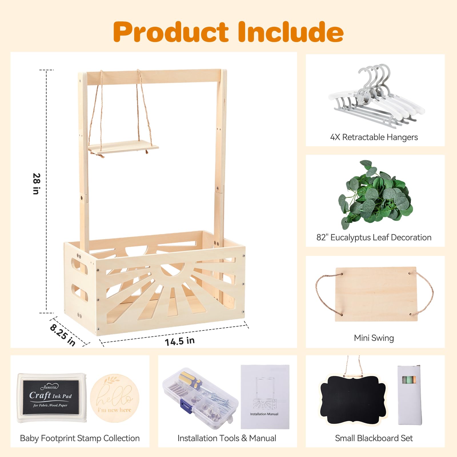 WOODEN TEETHER crate-hanging-rack demonstrates dual storage and display options.