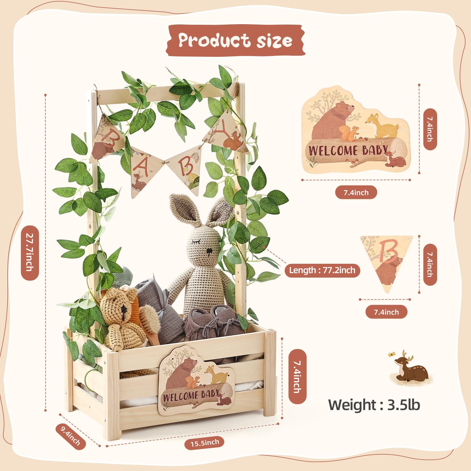Wooden Teether natural-wood-handles demonstrate portable, easy to move design.