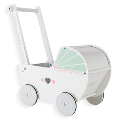 WOODENFUN wooden baby push walker side view with sturdy design for early walking