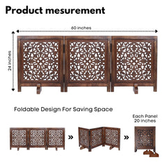 Woodify dog gate natural burnt finish for stylish décor