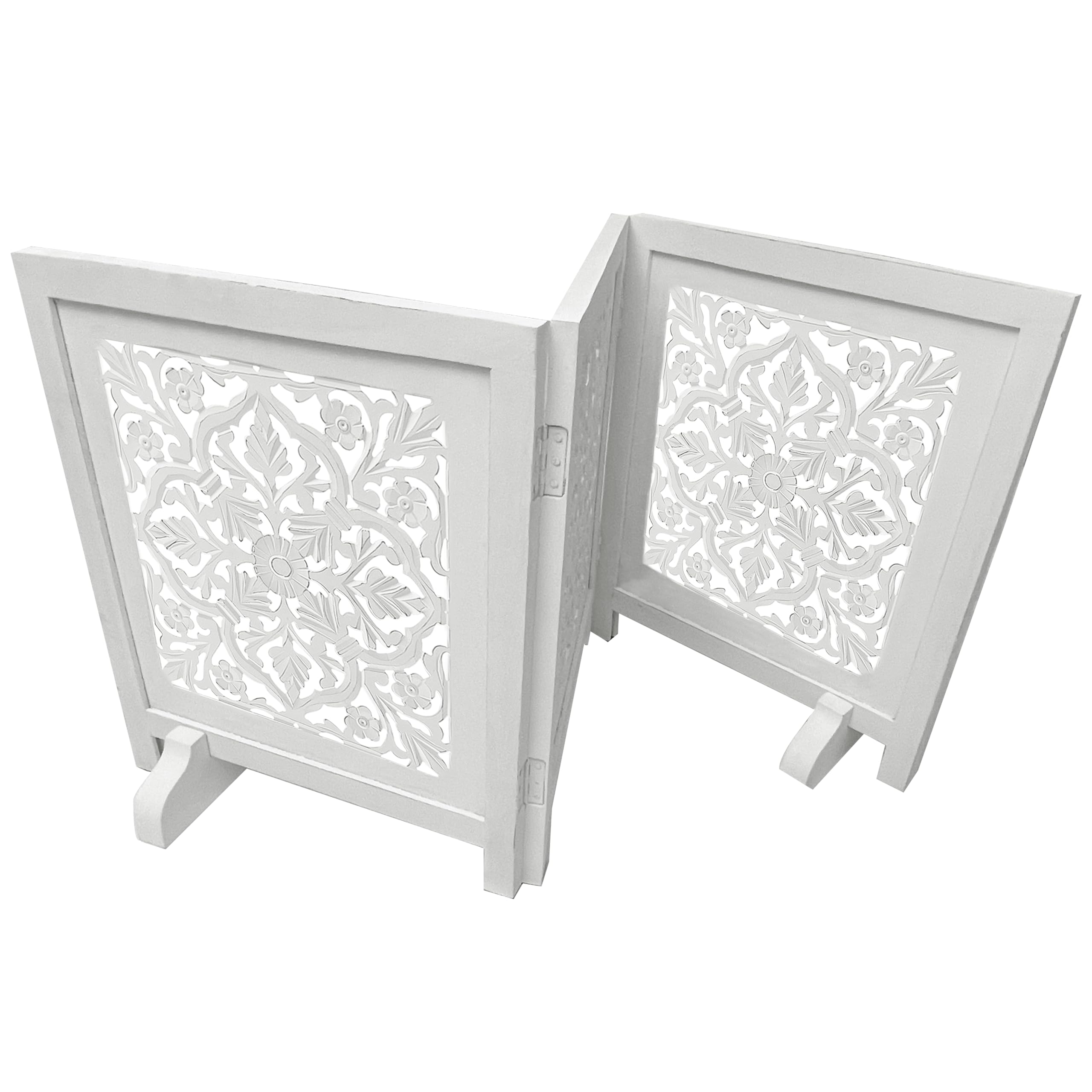 Woodify dog gate pet safety barrier blends with interior style.