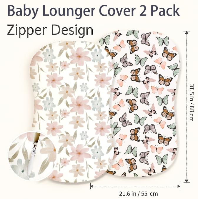 Woodiville Baby Lounger Cover fabric close-up highlights silky stretch for lasting comfort.