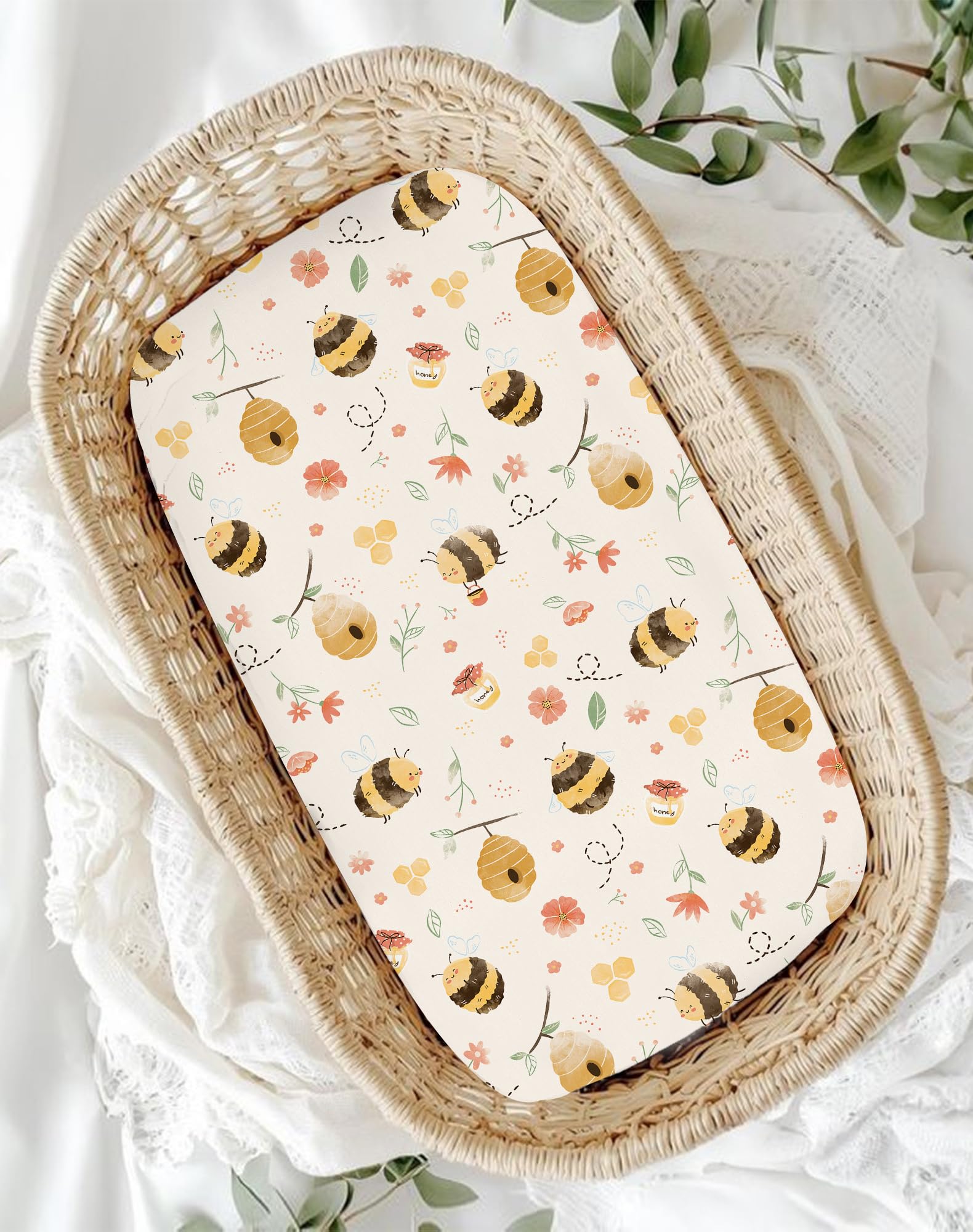 Woodiville bassinet-sheet-easy-care dries quickly and resists fading after washes