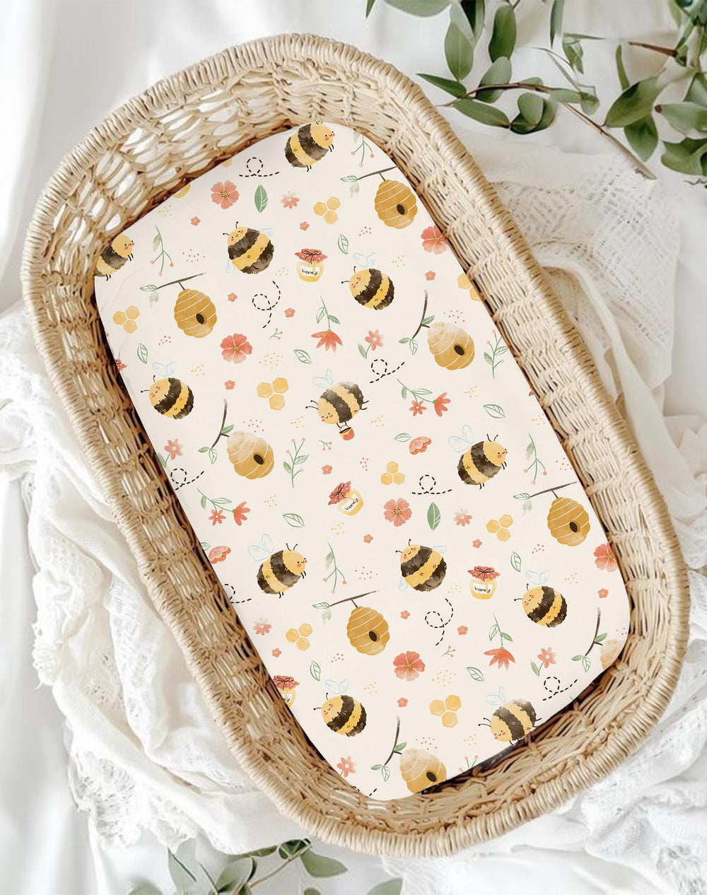 Woodiville bassinet-sheet-easy-care dries quickly and resists fading after washes
