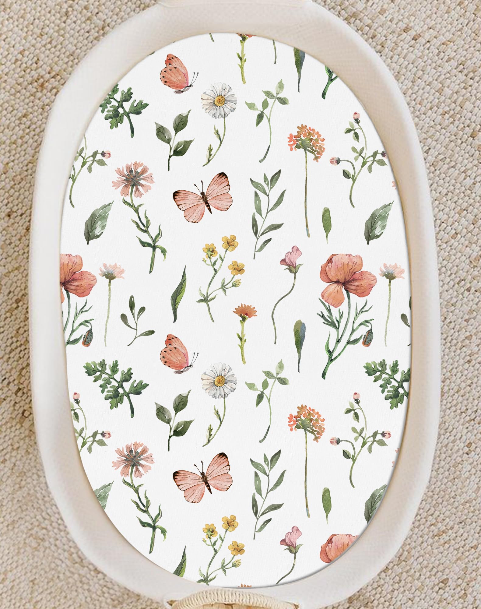 Woodiville bassinet sheets gift-packaging communicates thoughtful present for new families.