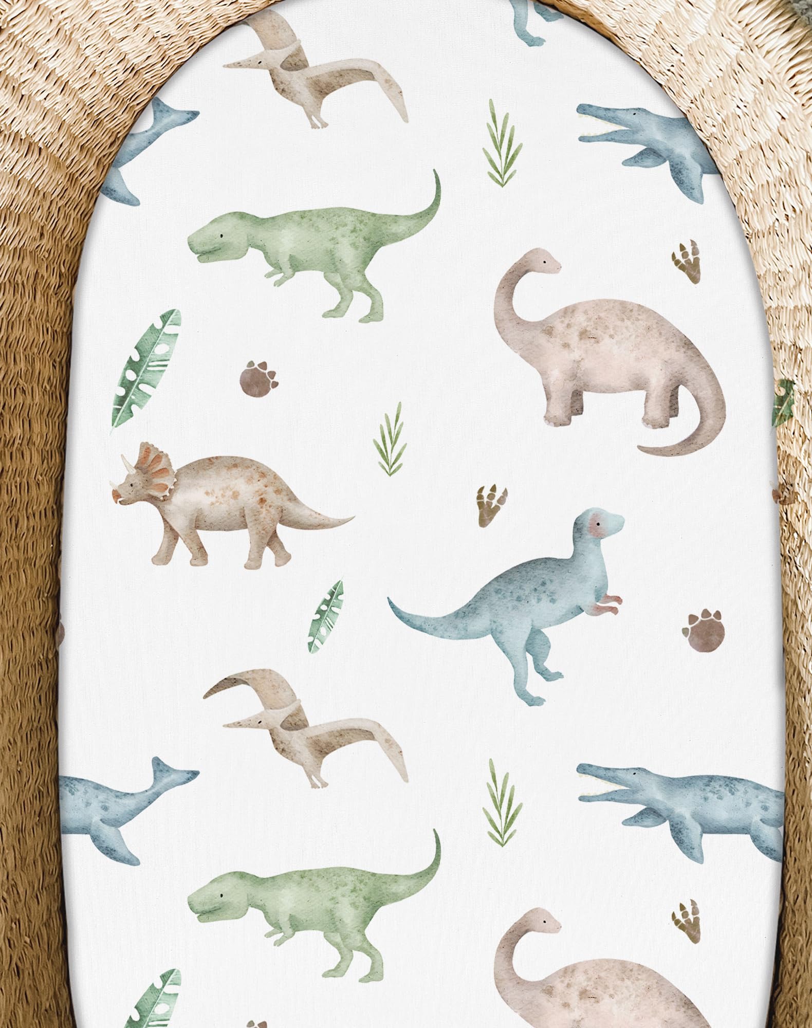Woodiville Dino Pals sheet gift-ready packaging for new families