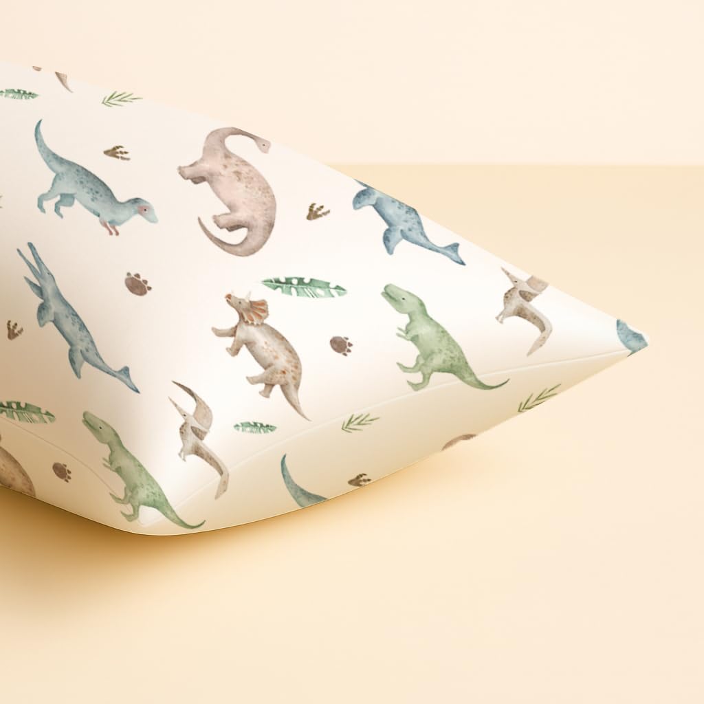 Woodiville Dino Pals design complements home decor and car rides or travel naps.