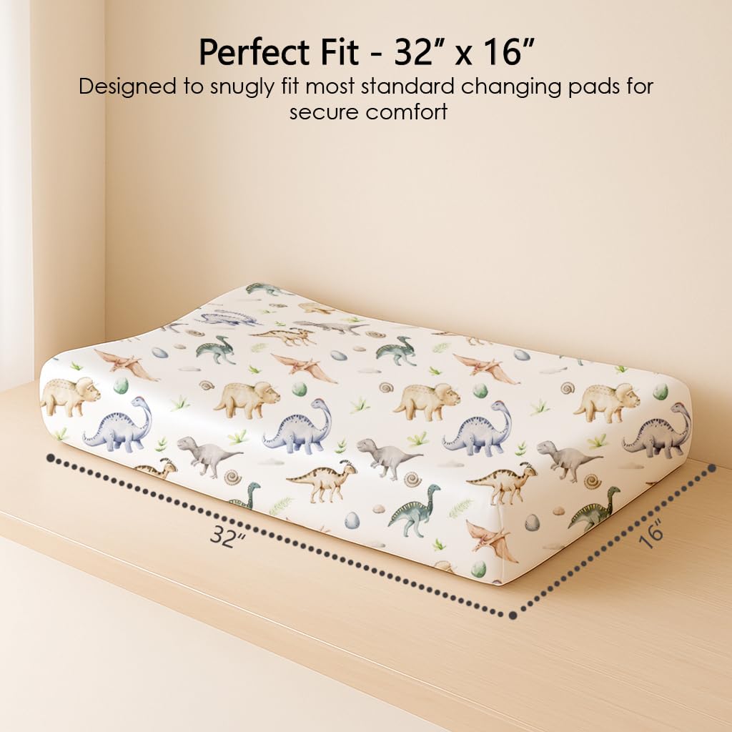 Woodiville Dino Pals silky fabric feels gentle on baby's skin