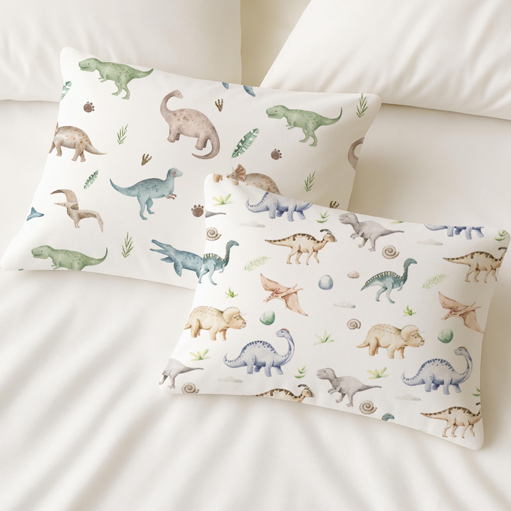 Woodiville Dino Pals pillowcase is durable and machine washable for busy families.