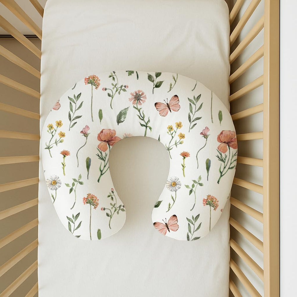 Woodiville 25x18 inch nursing pillow cover fits standard pillows for stable feeding.
