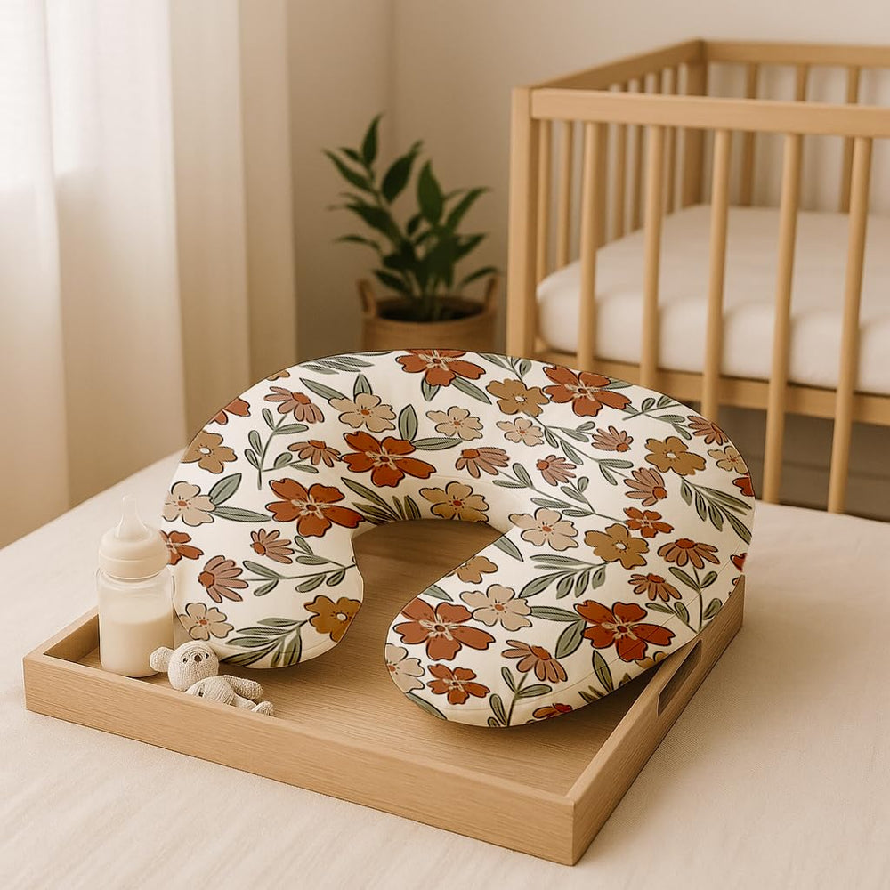 Woodiville nursing pillow covers-neutral-designs-boys-girls suit any nursery theme.