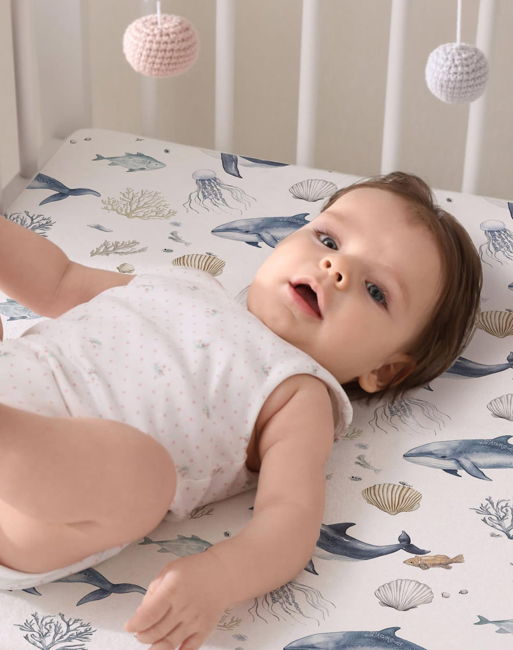 Woodiville Pack N Play Sheets Sage Trail gift-ready nursery accessory.