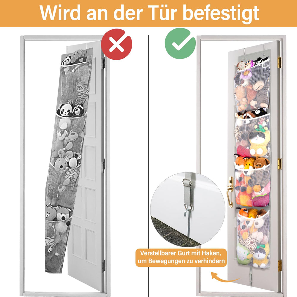 Woodoulogy 12-inch wide door closet storage saves floor space