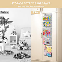 Woodoulogy bi-fold closet holder provides space-saving hanging storage