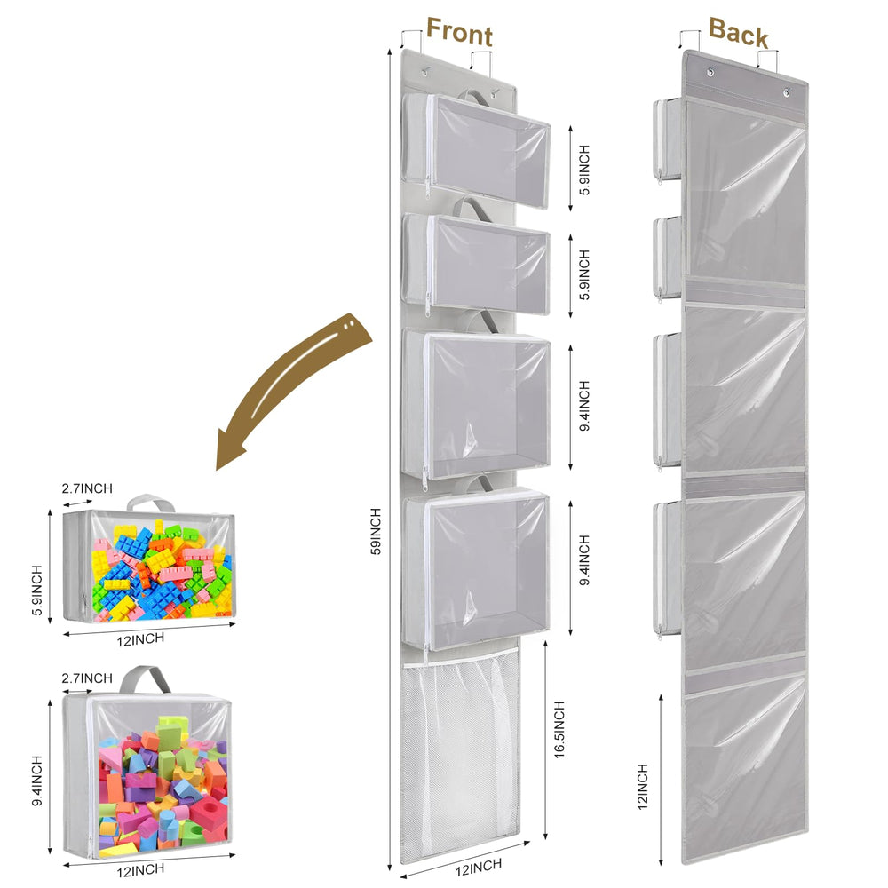 Woodoulogy clear pouches highlight contents for easy identification and selection.