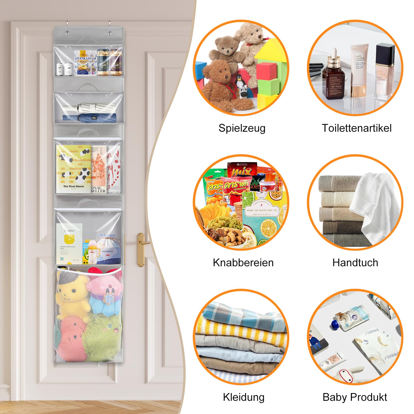 Woodoulogy easy-no-tools installation on doors or loft beds.