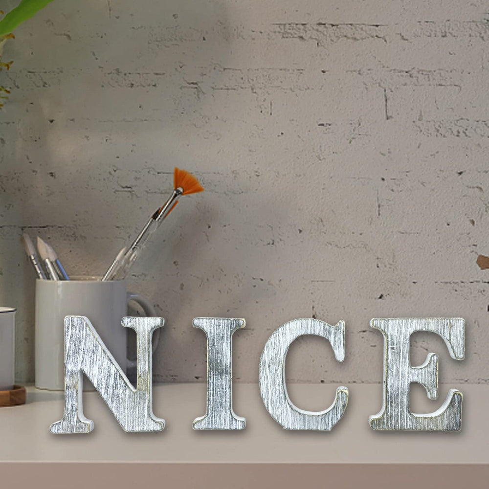 Woodounai smooth surface letters ideal for painting and decorating projects