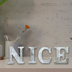 Woodounai smooth surface letters ideal for painting and decorating projects