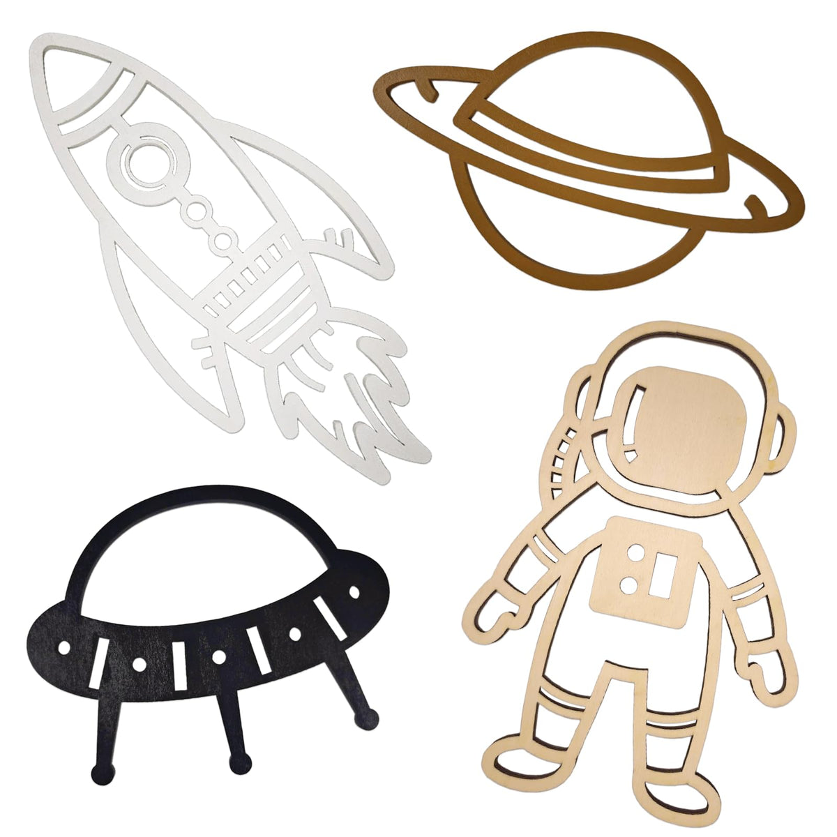 Woodounai Space Quartet astronaut wall decor sparks imaginative play in nursery