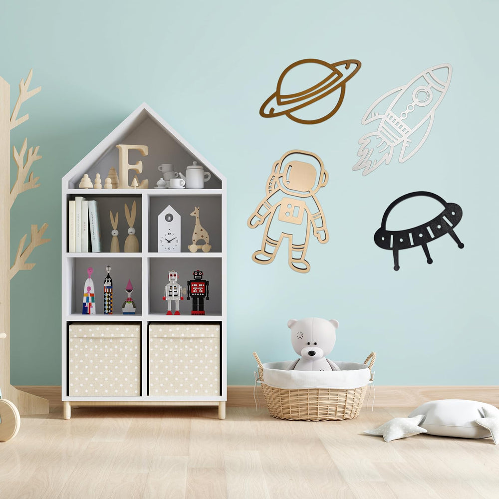 Woodounai Space Quartet bedroom-setup demonstrates cozy space-themed nursery decor