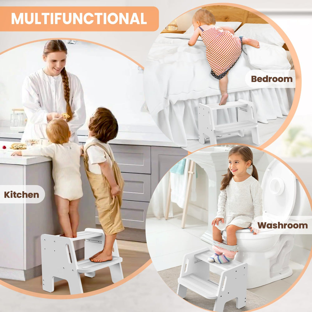 Woodure easy-clean surface for quick wipe-downs after use in bathroom or kitchen.