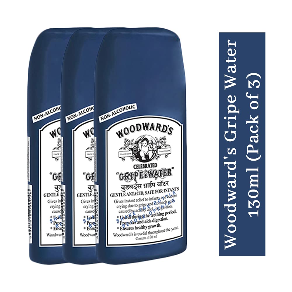 Woodward's Gripe Water dill-oil closeup highlighting soothing herbal aroma.