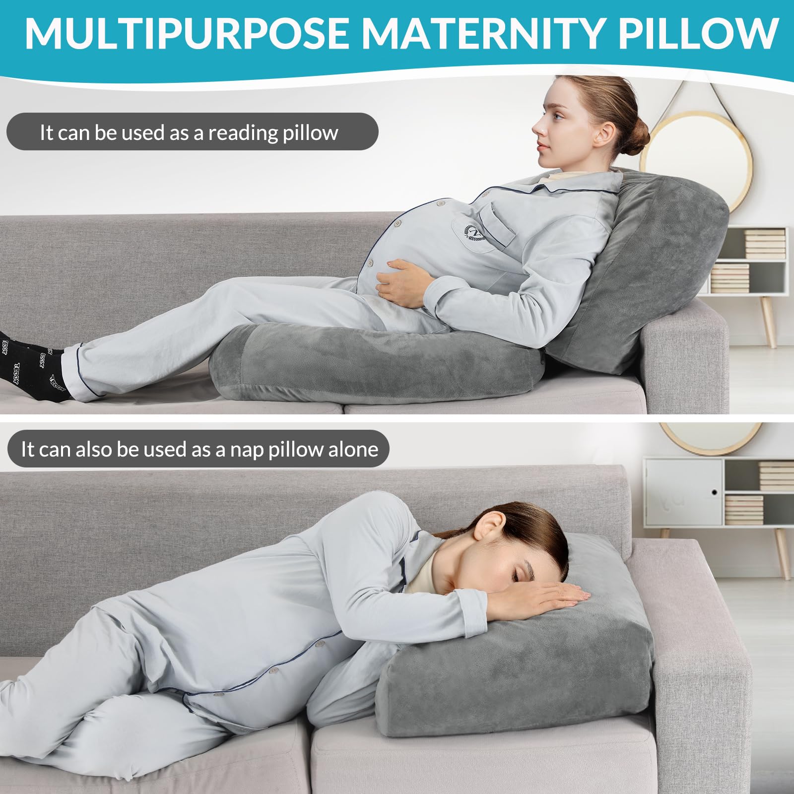 WOODWORD pillow with upgraded filling maintains fullness and support