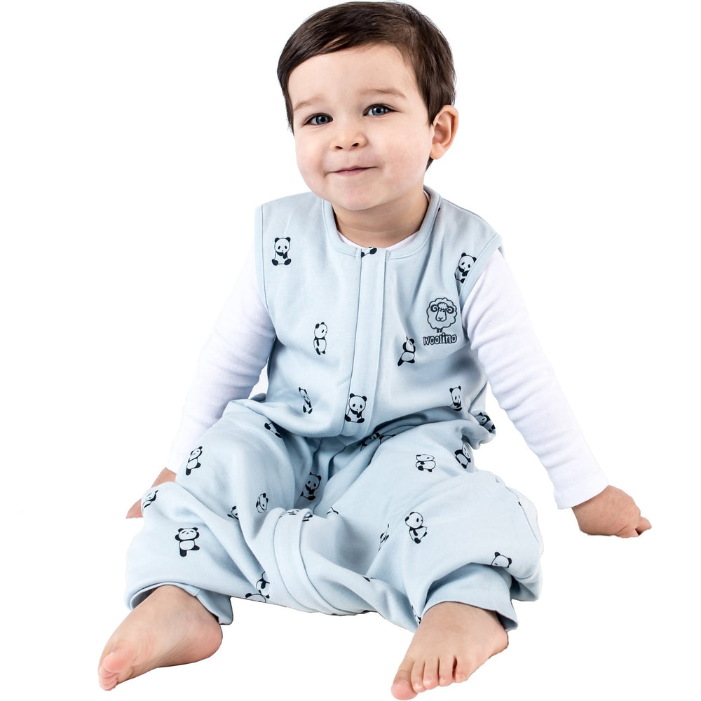 Woolino bottom zipper facilitates quick diaper changes