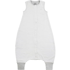 Woolino 4-season sleep bag Birch Gray with foot-open design supports mobility.