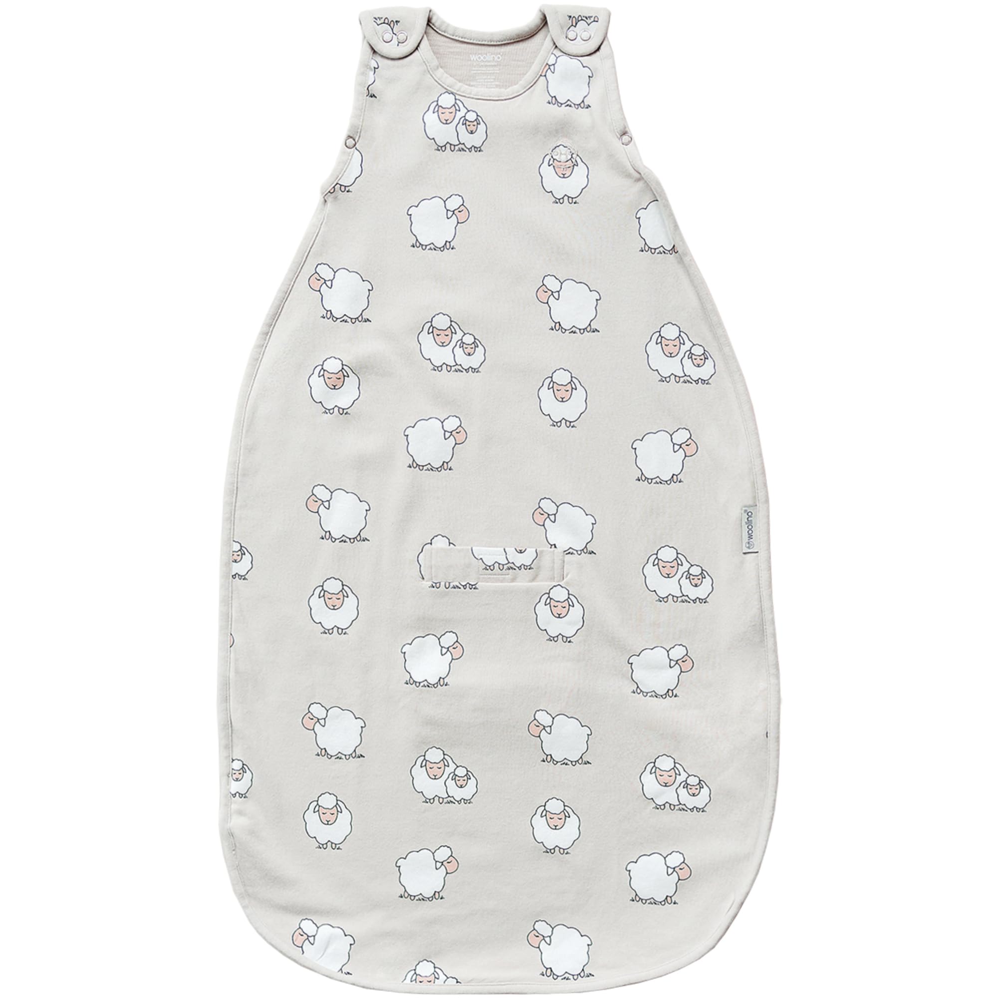 Woolino 4-Season Sleep Sack with merino wool lining provides year-round comfort.