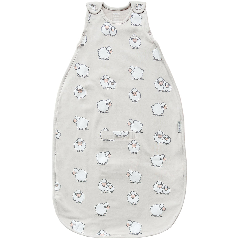 Woolino 4-Season Sleep Sack with merino wool lining provides year-round comfort.