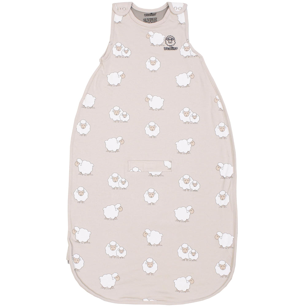 Woolino 4-season sleeping sack with merino wool lining promotes breathable warmth and comfort