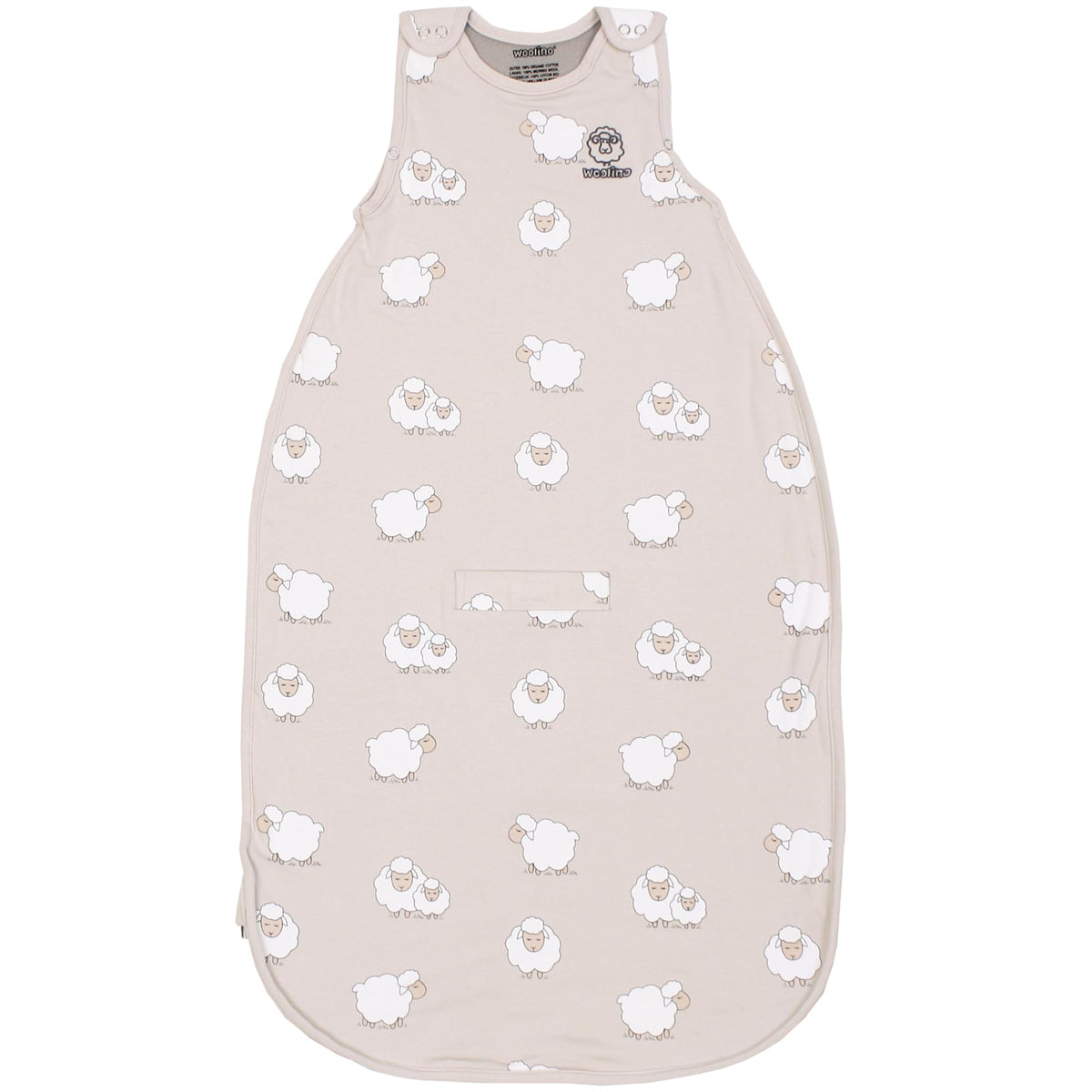 Woolino 4-season sleeping sack with merino wool lining promotes breathable warmth and comfort