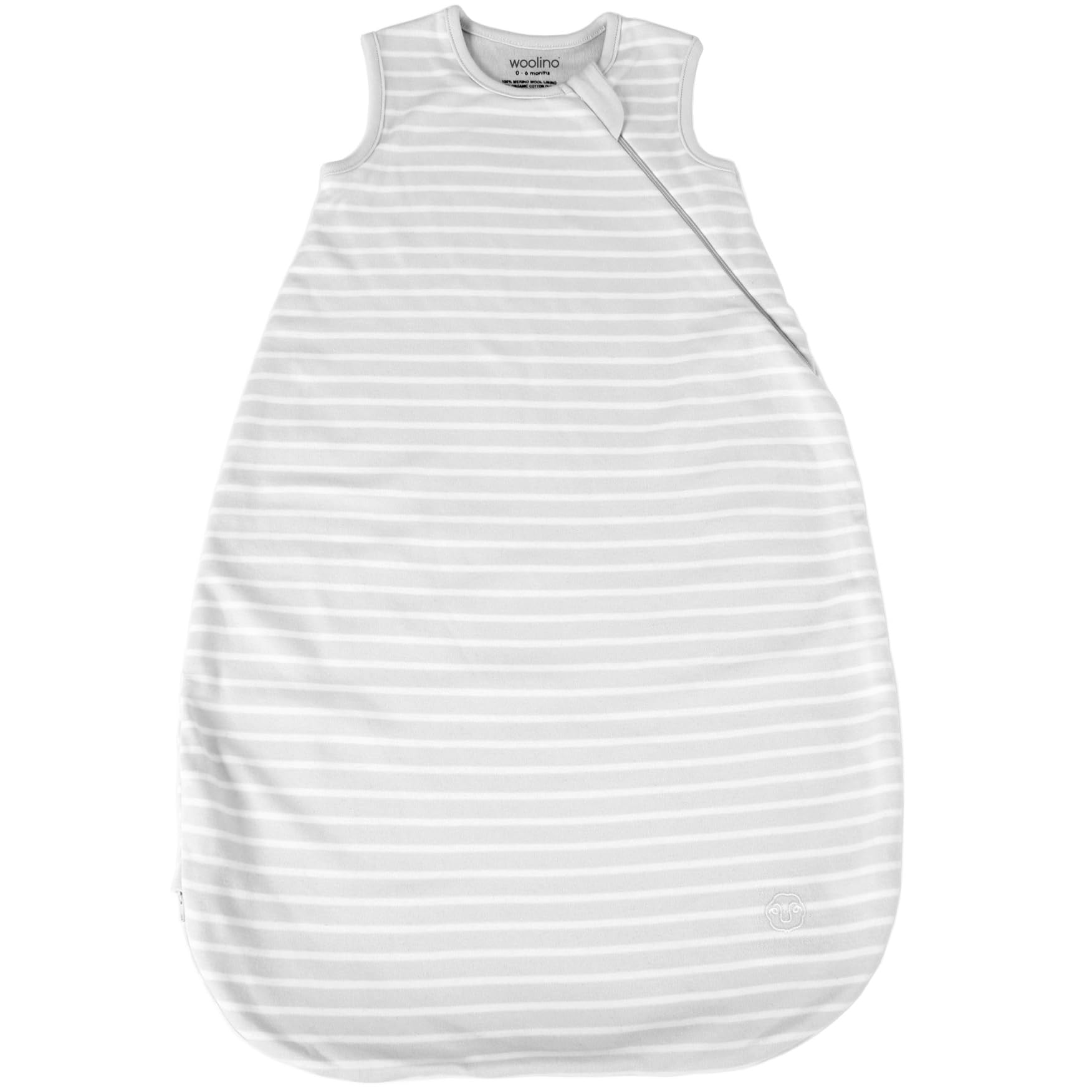 Woolino 4 Season Birch Gray side view highlighting breathable fit and easy changes