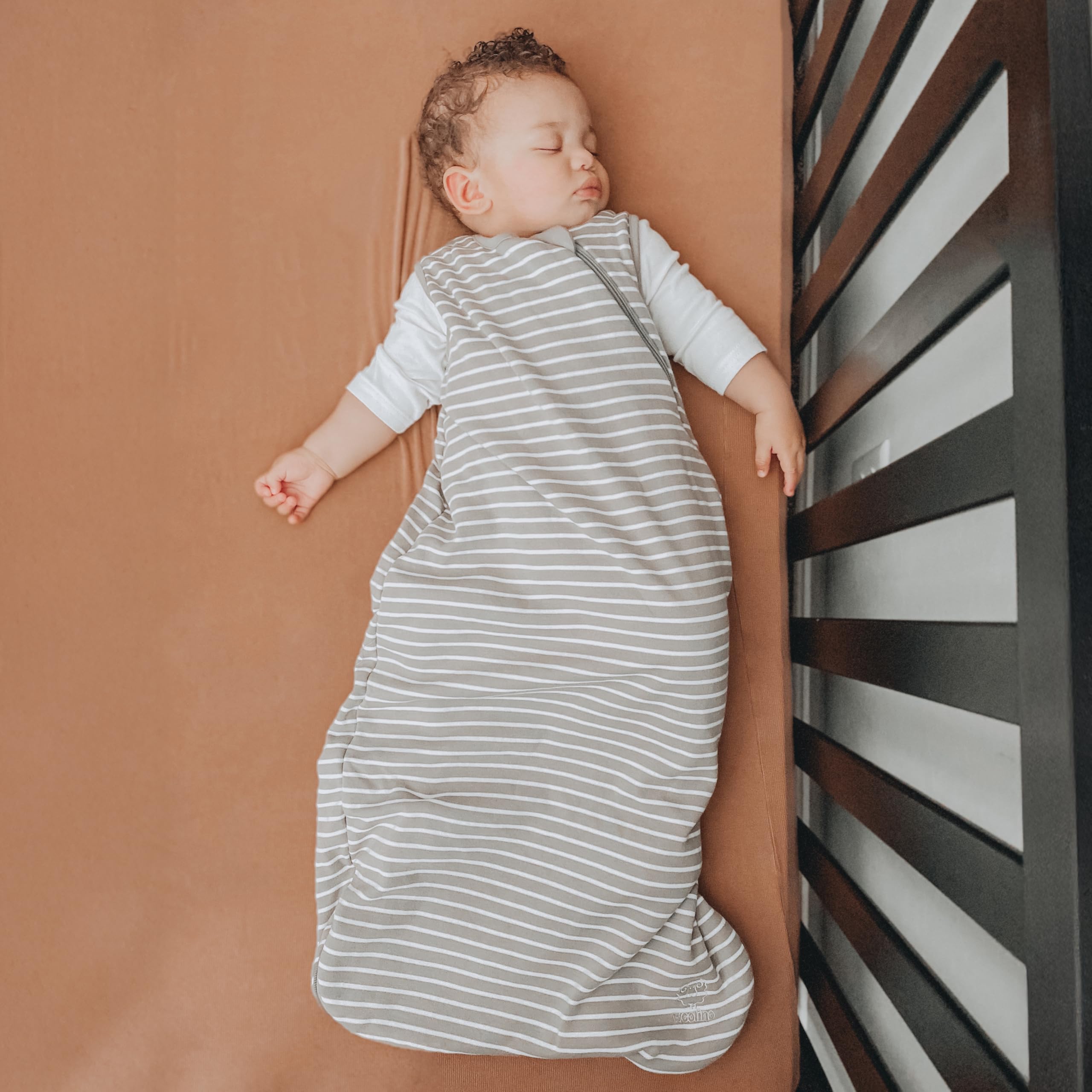 Woolino Organic cotton outer close-up emphasizes gentle, durable surface for everyday wear