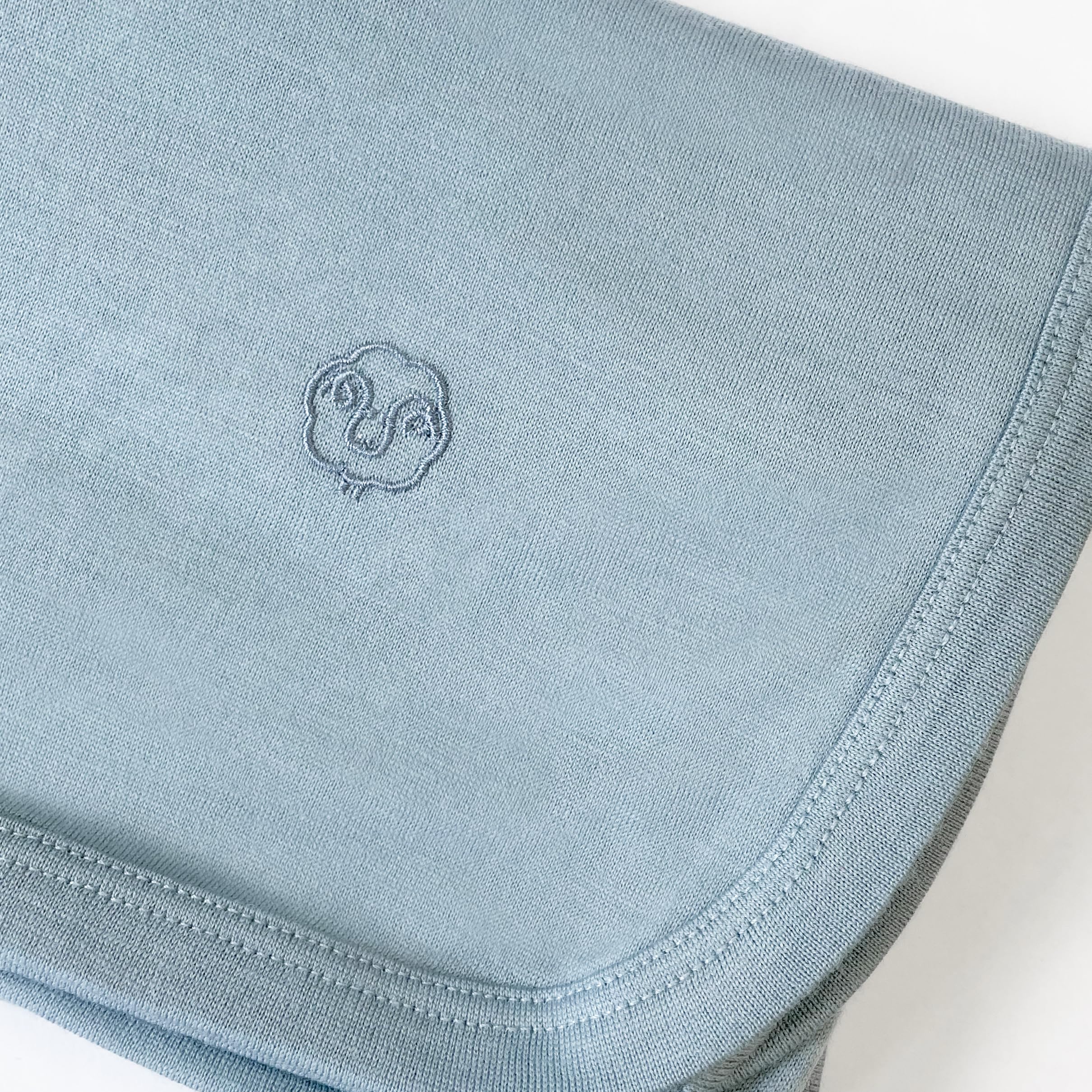 Woolino baby swaddle blue gift idea for baby shower