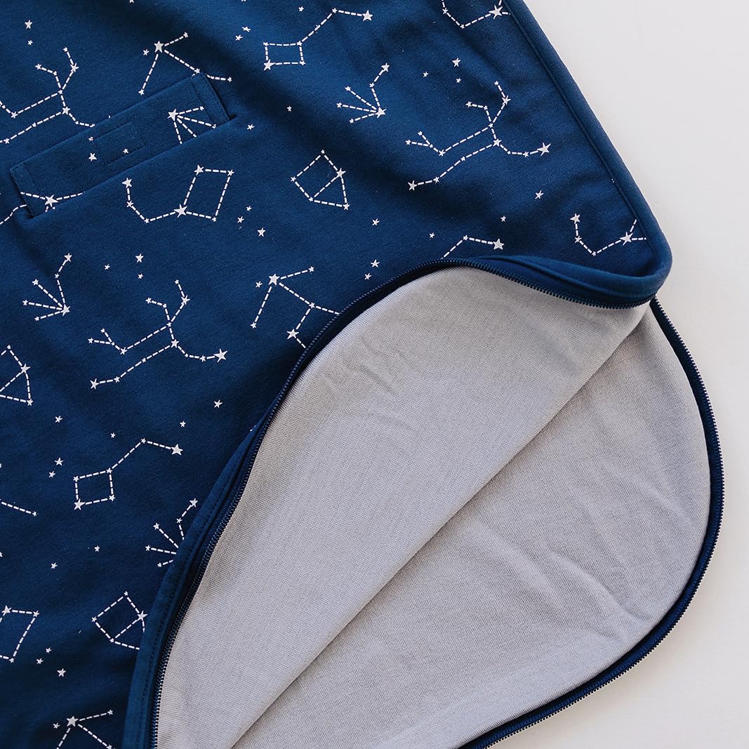 Woolino Big Kid Sleeping Bag Two-Way Zipper enables easy dressing and changes
