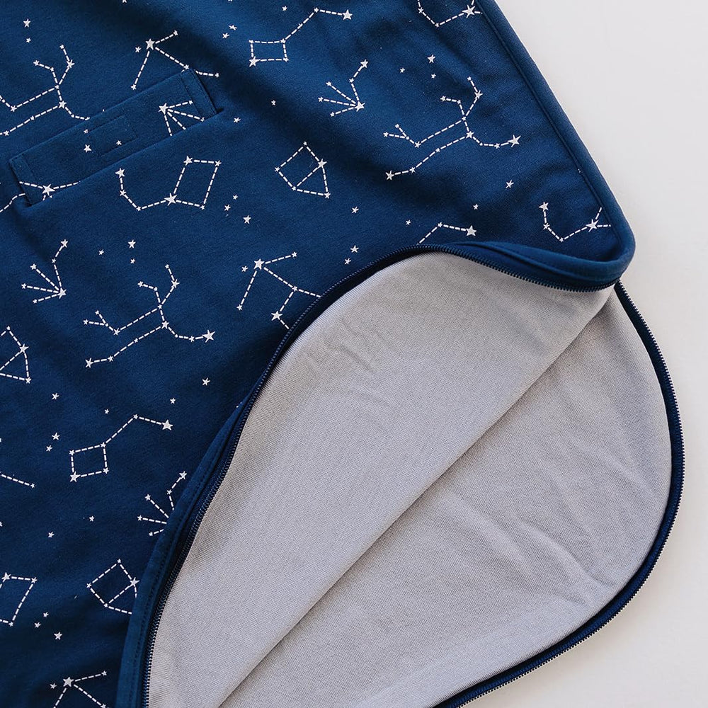 Woolino Big Kid Sleeping Bag Two-Way Zipper enables easy dressing and changes