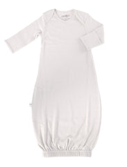 Woolino Infant Nightgown closeup of 100% Merino fabric showing breathable softness.
