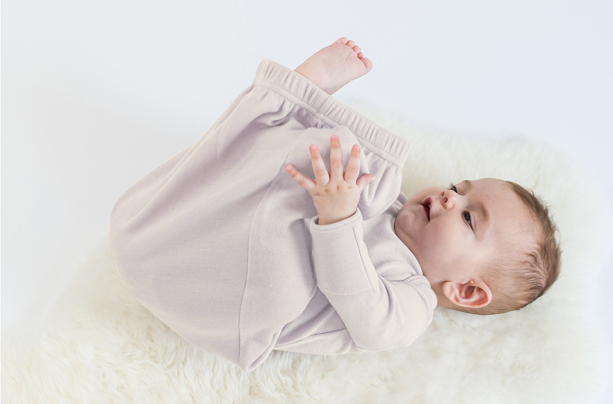 Woolino Infant Nightgown OEKO-TEX certified label highlights skin-safe sleepwear.