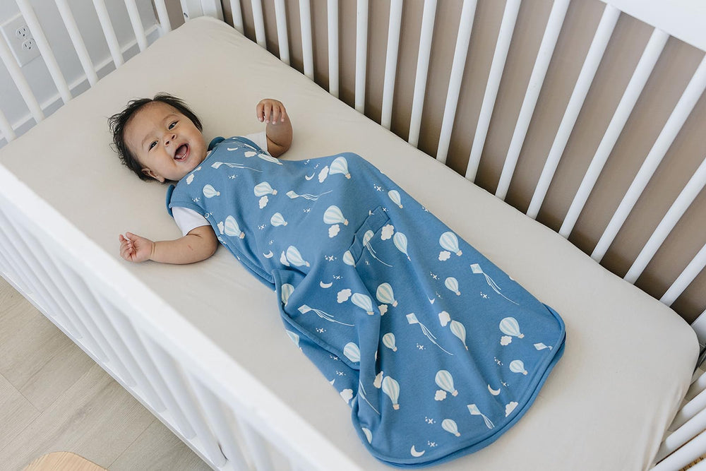 Woolino Merino Sleep Sack back view highlights plush lining and breathability.
