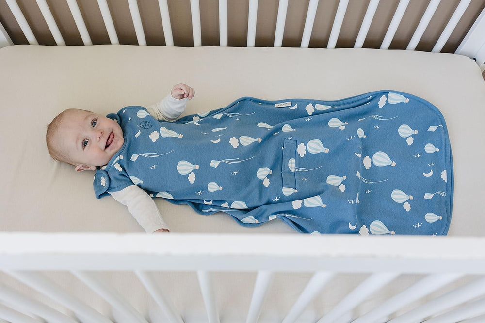 Woolino Merino Sleep Sack two-way zipper enables quick diaper changes.
