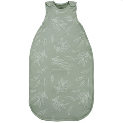 Woolino Merino Ultimate Sleep Sack in Sage on baby for all-season comfort.