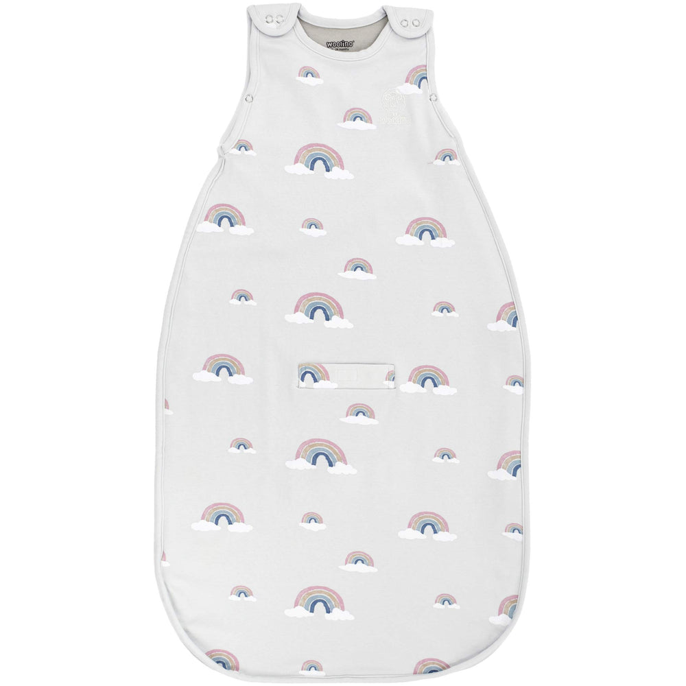 Woolino Merino Wool Ultimate Baby Sleep Sack rainbow for year-round comfort