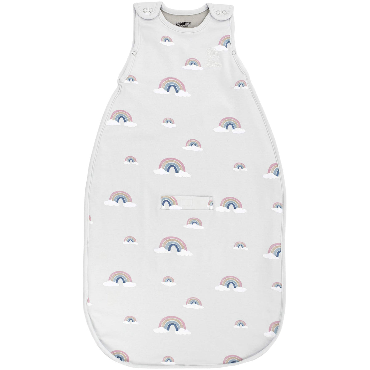 Woolino Merino Wool Ultimate Baby Sleep Sack rainbow for year-round comfort