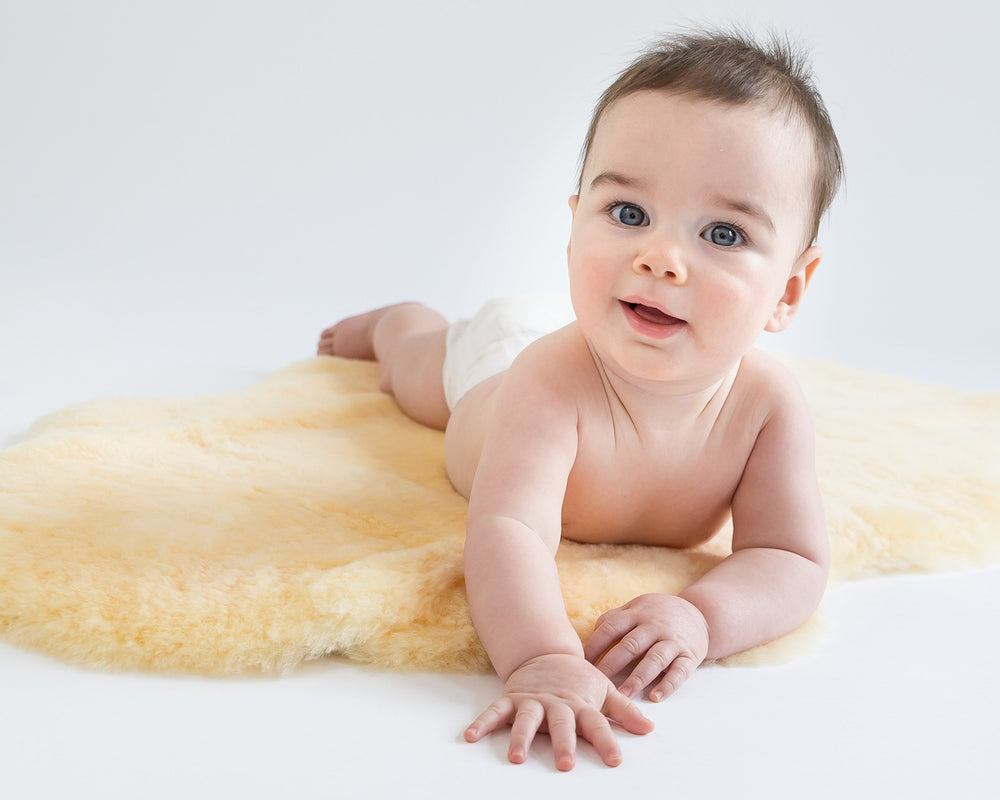 Woolino Sheepskin Rug sized 2x3 ft suits small spaces