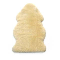 Woolino Sheepskin Rug in flax cream blends naturally with decor