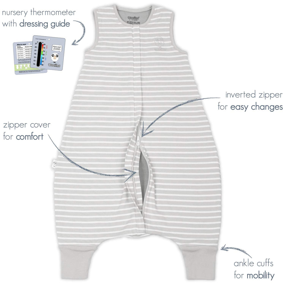 Woolino size 6-18 months label helping parents choose the right fit.