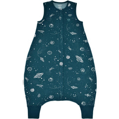 Woolino sleep bag foot-open feature shows mobility and warmth for toddlers.