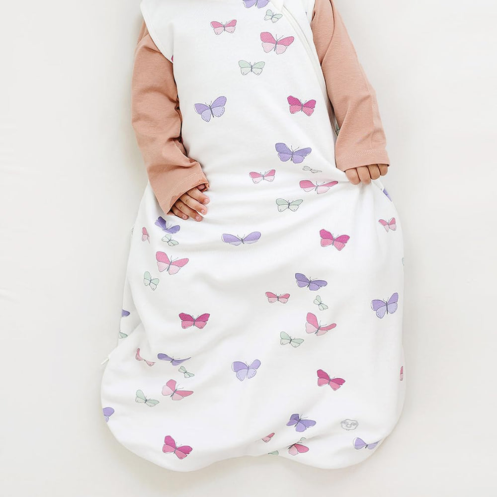 Woolino Sleep Bag opened flat for easy dressing